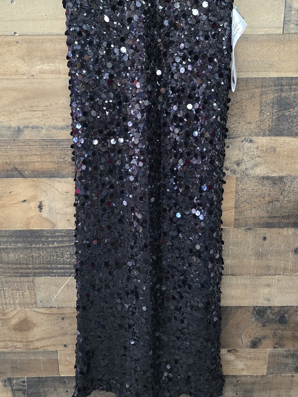 Dress the Population Black Sequin V-Neck Jumpsuit Gown - Picture 6 of 16